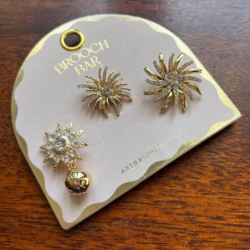 Anthropologie celebration brooches NWT - Picture 4 of 8